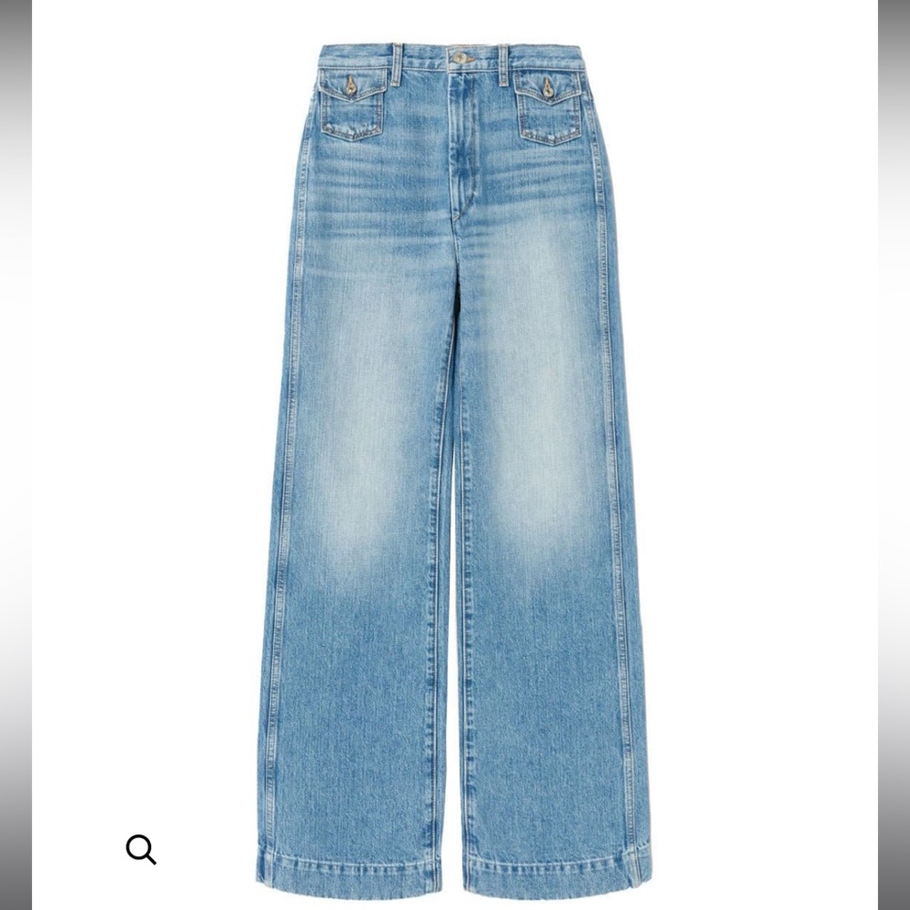 Re/done 70s pocket wide leg jean euc